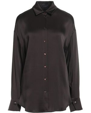 LAPOINTE Dark Shirt Acetate, Viscose - Black