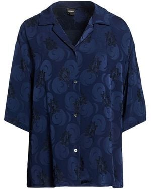 Aspesi Midnight Shirt Viscose, Acetate - Blue