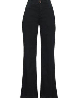 European Culture Pants Cotton, Elastane - Black