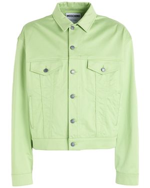 Moschino Couture Light Denim Outerwear Cotton, Elastane - Green