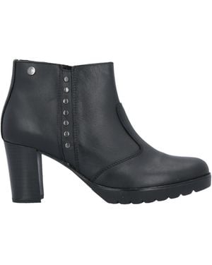Cinzia Soft Ankle Boots Leather - Black