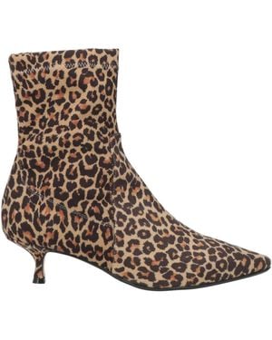 Anna F. Sand Ankle Boots Leather - Brown