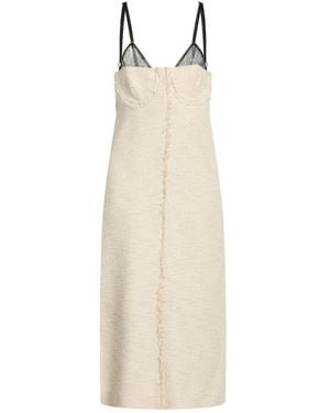 Ballantyne Midi Dress Cotton, Polyester, Acrylic - Natural