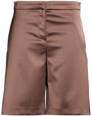 Patrizia Pepe Chocolate Shorts & Bermuda Shorts Polyester - Brown