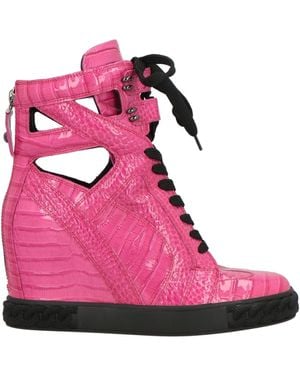 Casadei Fuchsia Trainers Leather - Pink