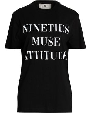 Elisabetta Franchi T-Shirt Cotton - Black
