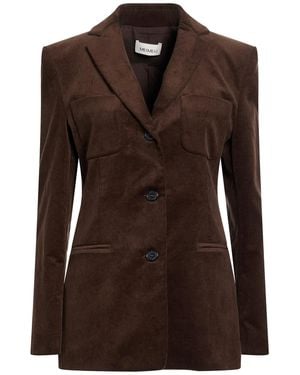 MEIMEIJ Dark Blazer Cotton, Elastane - Brown