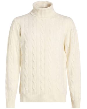 Messagerie Ivory Turtleneck Virgin Wool - White