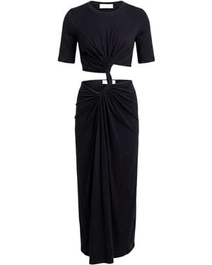 Nostrasantissima Maxi Dress Cotton, Elastane - Black