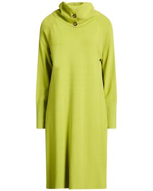 Elena Miro Lime Midi Dress Viscose, Polyester - Green