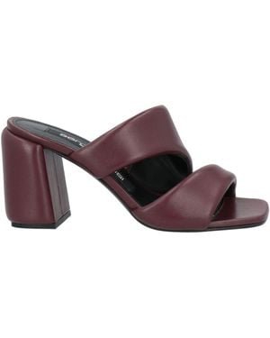 Sergio Rossi Sandals Leather - Purple