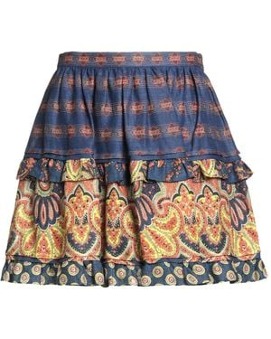 Valentino Garavani Mini Skirt Linen - Blue