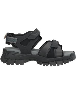 Tod's Sandals Textile Fibres, Leather - Black