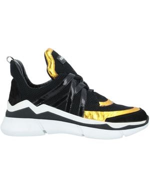 Elena Iachi Sneakers Leather, Textile Fibers - Blue
