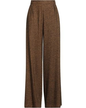 Niu Pants Wool, Viscose, Polyester, Synthetic Fibers - Brown