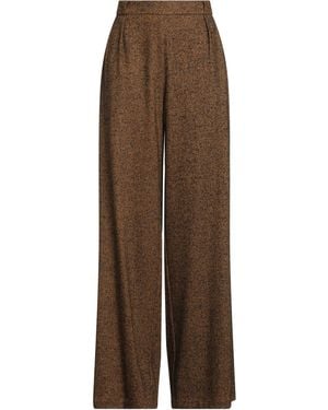 Niu Pants Wool, Viscose, Polyester, Synthetic Fibers - Brown