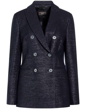 Peserico Blazer Virgin Wool, Viscose, Polyamide, Elastane - Blue