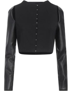 Del Core Jacket Polyester, Virgin Wool, Elastane, Cotton, Acetate - Black