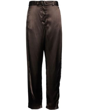 Magda Butrym Dark Pants Silk, Viscose - Gray