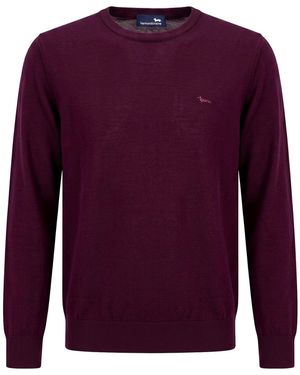 Harmont & Blaine Burgundy Sweater Wool - Purple