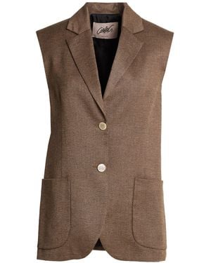 Carla G Blazer Viscose, Polyester, Virgin Wool, Elastane - Brown