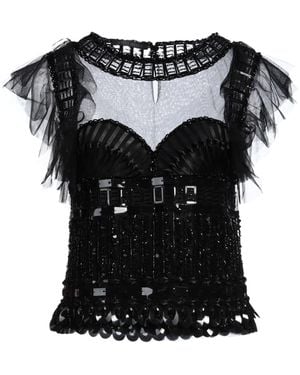 Alberta Ferretti Top - Schwarz