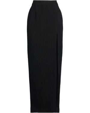 Alessandra Rich Maxi Skirt Virgin Wool, Polyamide - Black