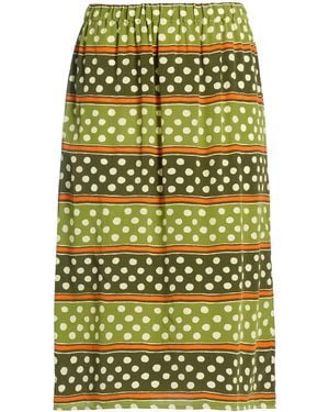 Marni Military Midi Skirt Silk - Yellow