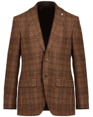 L.B.M. 1911 Camel Blazer Virgin Wool, Cashmere - Brown