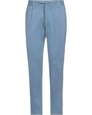 Paolo Pecora Trousers Viscose, Polyamide, Elastane - Blue