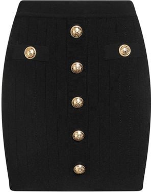 Balmain Mini Skirt - Black