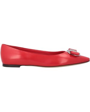 Ferragamo Ballet Flats - Red