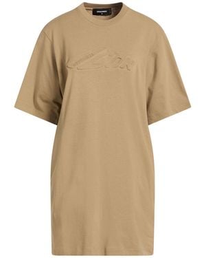 DSquared² Sand Mini Dress Cotton - Natural