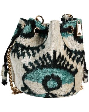 La Milanesa Cross-Body Bag Silk, Cotton - Green
