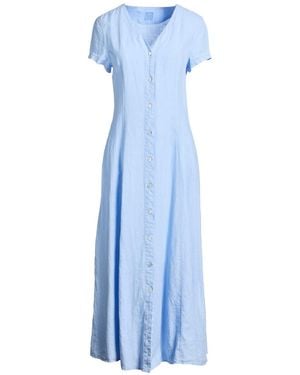 120% Lino Maxi Dresses - Blue
