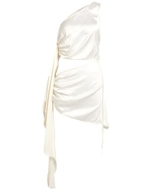 Matériel Mini Dress Silk, Elastane - White