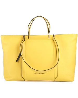 Piquadro Handbag Leather - Yellow