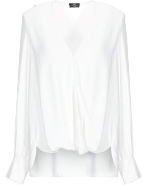 Elisabetta Franchi Top Viscose, Polyester - White