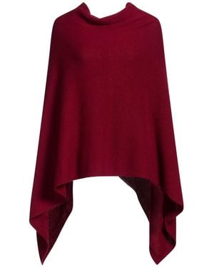 N.O.W. ANDREA ROSATI CASHMERE Poncho - Rojo