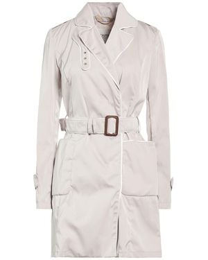 Geospirit Overcoat & Trench Coat - White