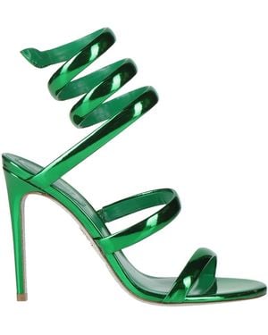 Rene Caovilla Emerald Sandals Calfskin - Green