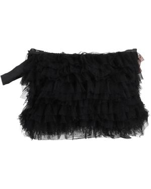 Red(V) Handbag Nylon - Black