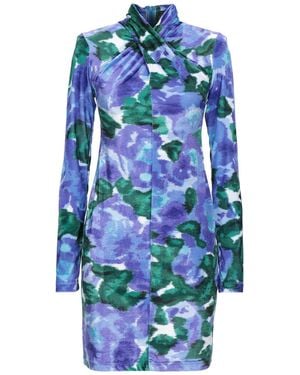 Quinn Mini Dress Polyester, Elastane - Blue