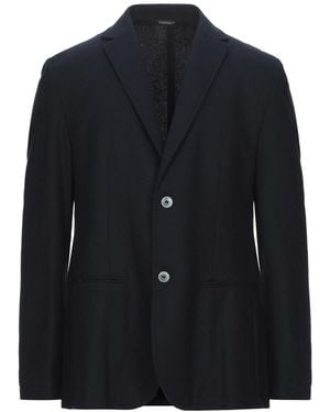 Daniele Alessandrini Midnight Blazer Wool, Polyester - Blue