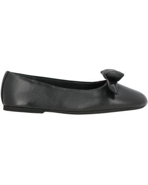 N°21 Ballet Flats Leather - Black