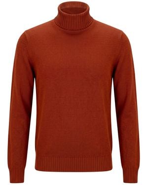 FILIPPO DE LAURENTIIS Turtleneck Merino Wool - Red