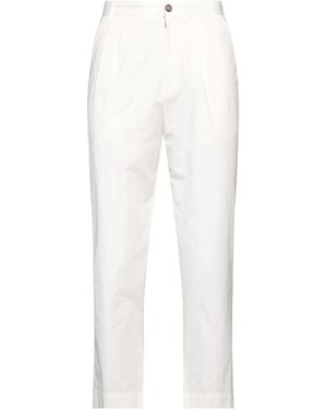 Grifoni Ivory Trousers Cotton - White