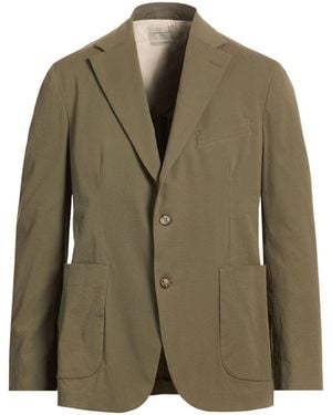 Brooksfield Khaki Blazer Cotton, Elastane - Green