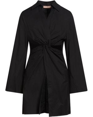 Twinset Mini Dress Cotton, Elastane - Black