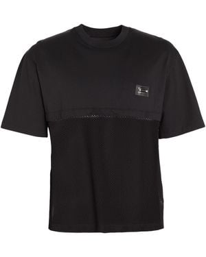 Neil Barrett T-Shirt Cotton, Polyamide, Viscose, Elastane - Black